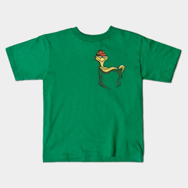 Pocket snake Kids T-Shirt by Fan.Fabio_TEE